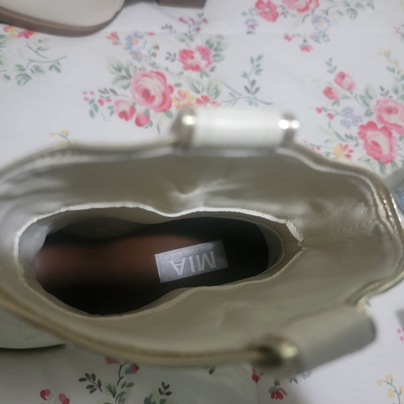 MIA Cream Embroidered Boots - Picture 2 of 4